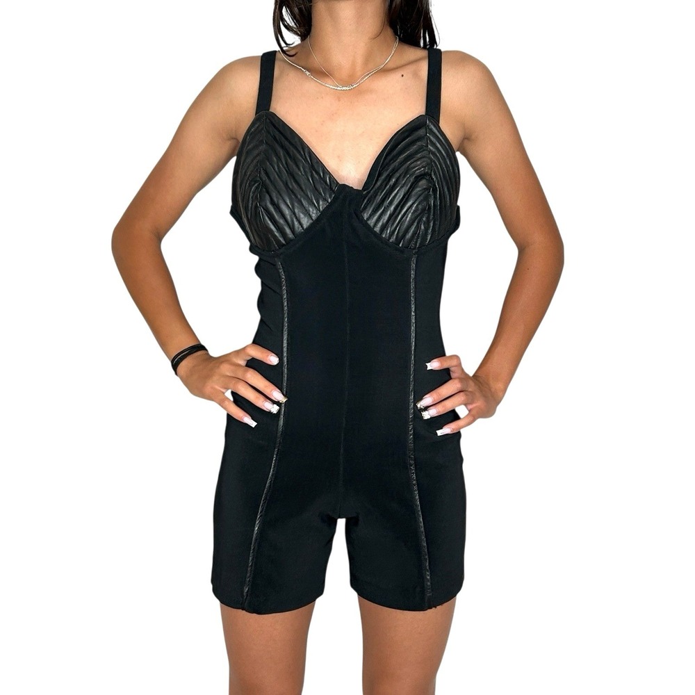 VTG Silence Babydoll Y2k Romper 2 Bodycon Goth Festival Punk Party Club Rave USA